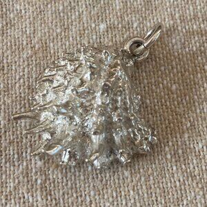Sterling Silver Mollusk Shell Pendant